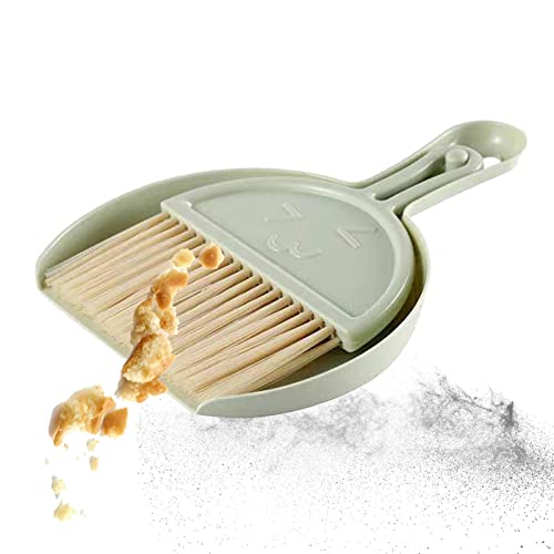 Rianpesn Kehrschaufel- und Besenset | Multifunktions-Schreibtisch-Tastatur-Kehrreinigung verdicken,Desktop Sweep Reinigungsbürste Kleiner Besen Haushalt Kehrschaufel Set – Bild 8