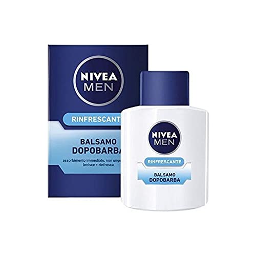 NIVEA MEN FRESH KICK After Shave Balm (100ml) Refreshing After Shave Lotion Mens Skin Care After Shave Balm with Mint and Cactus Water