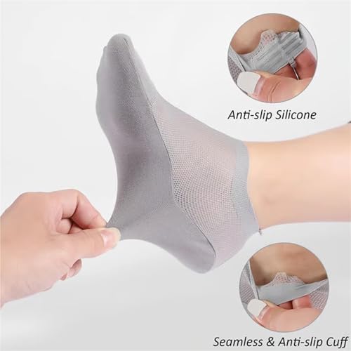 Zeanaturals Ultra Thin Liner Non Slip No Show Socks, Non-slip Invisible Liner Socks, Lightweight Breathable2