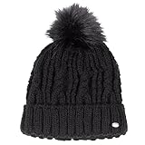 PIKEUR Damen Mütze mit Fell-Imitat-Bommel Herbst/Winter 2021