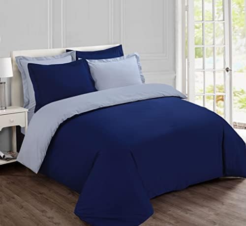 Vision - Bicolor Reversible Komplet pościeli czarny/biały - komplet pościeli 200x200 cm z 2 poszewkami na poduszki do łóżka dwuosobowego - 100% bawełna