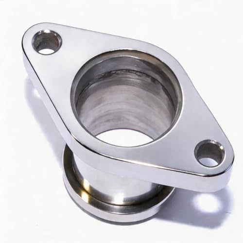 Steel 2-Bolt to V-Band Wastegate Adapter for TiAL Style Wastegates