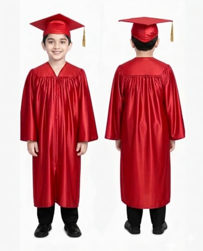 Image of ITSMYCOSTUME Convocation Graduation Gown Costume Dress for Kids Complete Set (Gown,Cap) for Boys & Girls