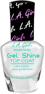 L.A. Girl Gel Shine Top Coat, 0.47 Fluid Ounce (Pack of 3)