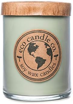 ECO CANDLE CO. Eucalyptus Sage, 18 oz Double Wick Soy Candle, USA...