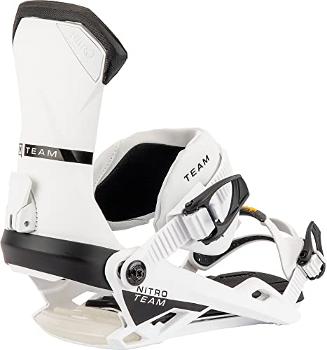 Nitro Team Snowboard Bindings 2023 - Men's White Large #TOP1