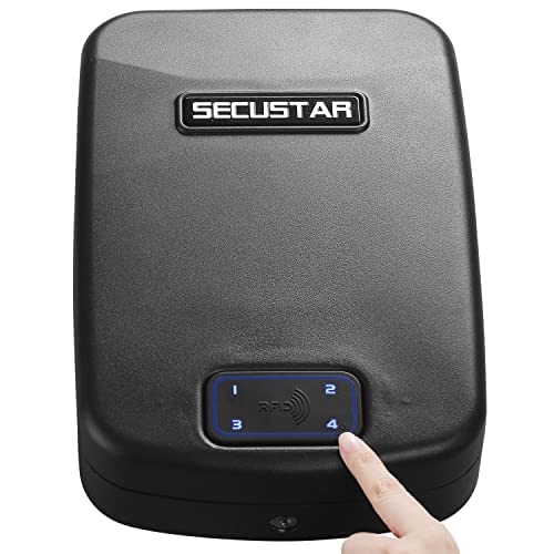 Secustar Security Biometric Fingerprint Safe, Steel Lock Box Safe High-End Closet Safe For Home/Office/Hotel,Jewelry And More Valuables #TOP5