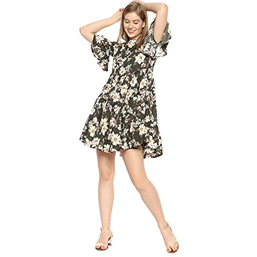 Image of PINACOLADA Campus Sutra Women's Polyester A-Line Knee-Length Dress