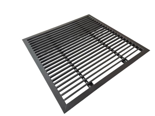 Image of Aluminium Powder Coated liner Grill, Grill for duct,ac jali, hvac, ventilation grill, home grill, ac louver grill,Return Air Grill for Wall, Sidewall and Ceiling (BLACK, 12 inch*12 inch)