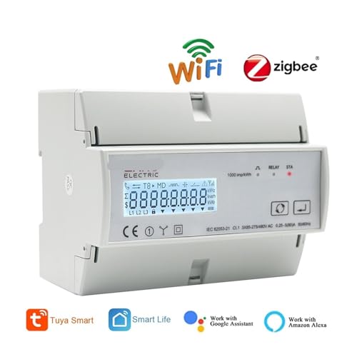 Compteur d'énergie bidirectionnel triphasé Modbus RTU WiFi 230/400VAC
