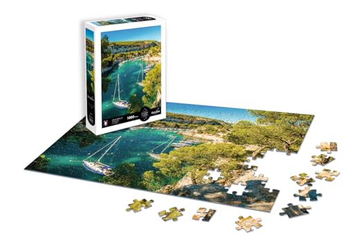 Puzzle 1000 pièces - Paysage - Les Calanques de Cassis - Côte d'Azur, Multicouleurs