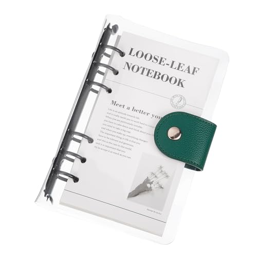 Protégez vos notes avec le classeur transparent A6 bleu anti-perte