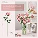 Serwalin 20PCS Artificial Roses, 4'' Big Flower Head, Dusty Pink Velvet Long Stem Roses, Silk Fake Roses Bouquet for Wedding Home Decor and Table Centerpiece