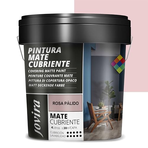 JOVIRA PINTURAS Mate Cubriente | Colores interior-exterior con excelente poder cubriente. 4 Litros