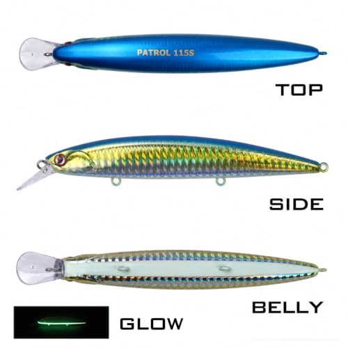 LITTMA Patrol 115s Saltwater Sinking Minnow Jerkbait Fishing Plug - image 7