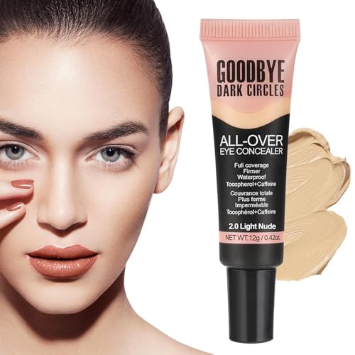 Corriente de cobertura completa, corrector de imperfecciones - Corrector de peso ligero impermeable 12G - Base de líquido natural de largo duradero, maquillaje de corrección de color para un uso durad