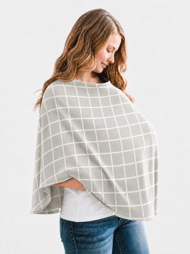 Image of Copper Pearl Nursing Cover for Breastfeeding - Multi-Use Baby Car Seat Canopy, Stroller Shade & Breast Feeding Wrap for Women, Stretchy Breathable Carseat Shawl for Boy or Girl, Midway