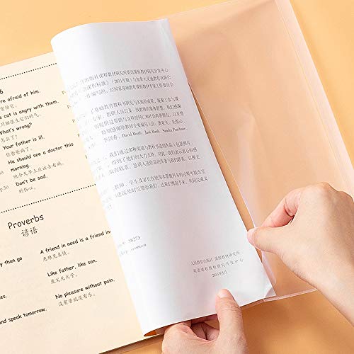 XGzhsa A4 Transparenter Buchumschlag, Buchumschläge schulbücher, Verdickte wiederverwendbare und verstellbare durchsichtige Buchumschläge… – Ansicht 5