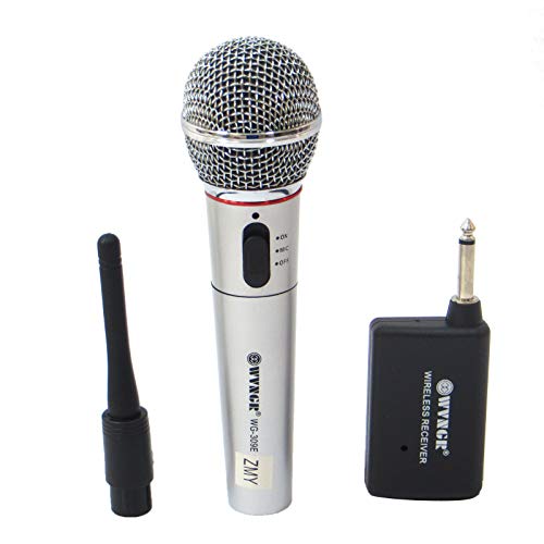 Comprare Web AntDau71 - MICROFONO PROFESSIONALE PER KARAOKE CANTO CONCERTI UNIDIREZIONALE SENZA FILI WG-309 CW311