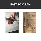 MEIDIV Stainless Steel Cutting Board - 28x39CM Titanium Metal Chopping Surface for Kitchen, Vegetables, Meat, Fruit - Dishwasher Safe - Image 3