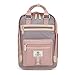 SEVENTEEN LONDON – Moderner, einfacher und Unisex ‘Wimbledon’ Rucksack in rosa und grau mit einem klassischen Design im Skandi-Stil – perfekt für 13-Zoll-Laptops