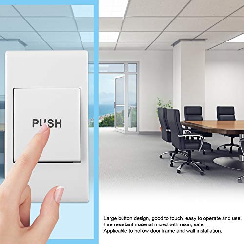 Door Access Control Button, Door Exit Release Push Button with Large Button Design, Home Switch Part of Access Control - Image 2