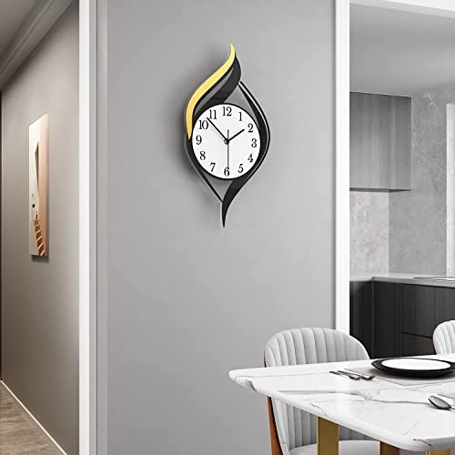 Meisd Decorative Wall Clock For Living Room Decor, Modern Wall Clocks Battery Operated For Bedroom Kitchen Office Home, 19 Inch Acrylic Big Silent Creative Wall Clock Non Ticking #TOP3