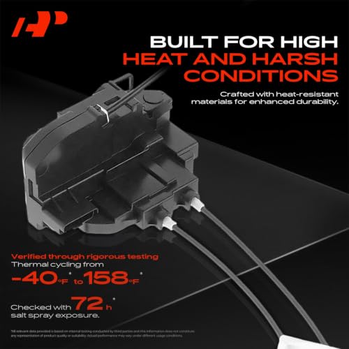 Image of A-Premium Front Right Passenger Side Door Lock Actuator | Compatible with Nissan Murano 2005-2007 Sport Utility, Without Intelligent Key System