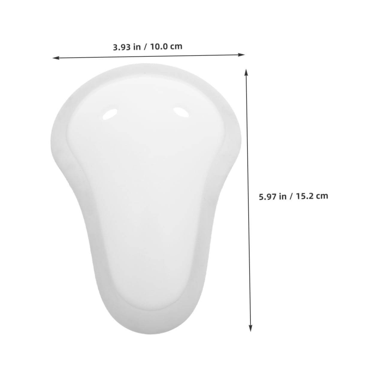 Copa Protectora de Plástico Blanco para Boxeo y Artes Marciales, Absorción de Impactos