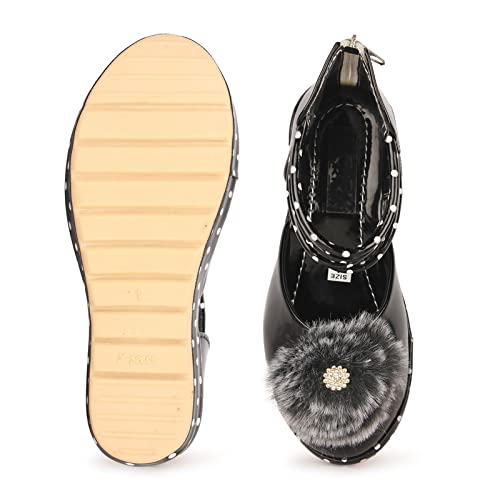 Image of Glossy Casual Girls' Zip Comfortable & Fashionable Fancy Sandals For 2 to 10 Years Age Group
