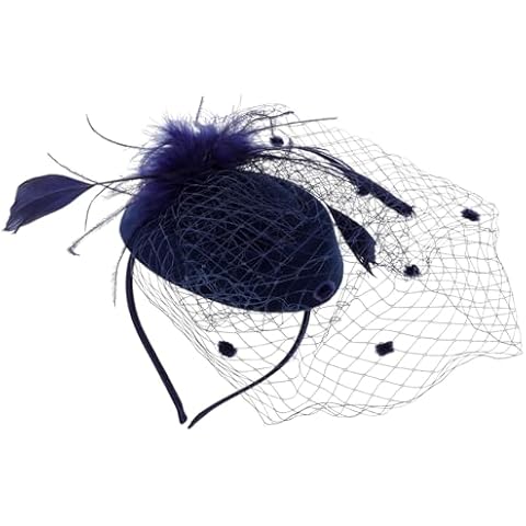 Blue Fascinator Hat for Parties and Events Cover