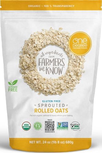 One Degree Organics Sprouted Rolled Oats, 24oz