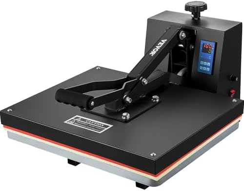 VEVOR 16x20 Heat Press, 1700W High Pressure Clamshell Heat Press Machine for T Shirts, Large Professional Digital Control Heat Transfer Machine for Sublimation, Vinyl, Heat Transfer Projects