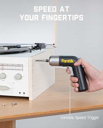 Fanttik L2 Pro Electric Screwdriver set, Cordless Screwdriver, 20 Bits, 1/4‘’Hex Chuck, Max 6N·m Torque, Digital Screen, Variable Speed, 2000mAh Rechargeable Battery, Tech Tool for DIY Enthusiasts