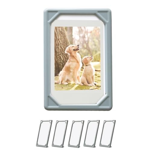 Wall.it �`�F�L�z���_�[ 5���Z�b�g �`�F�L �t�H�g�t���[�� �X�^���h �Ǌ|�� instax mini �Ή� 2way�d�l �ʐ^���� �����݃O���[��