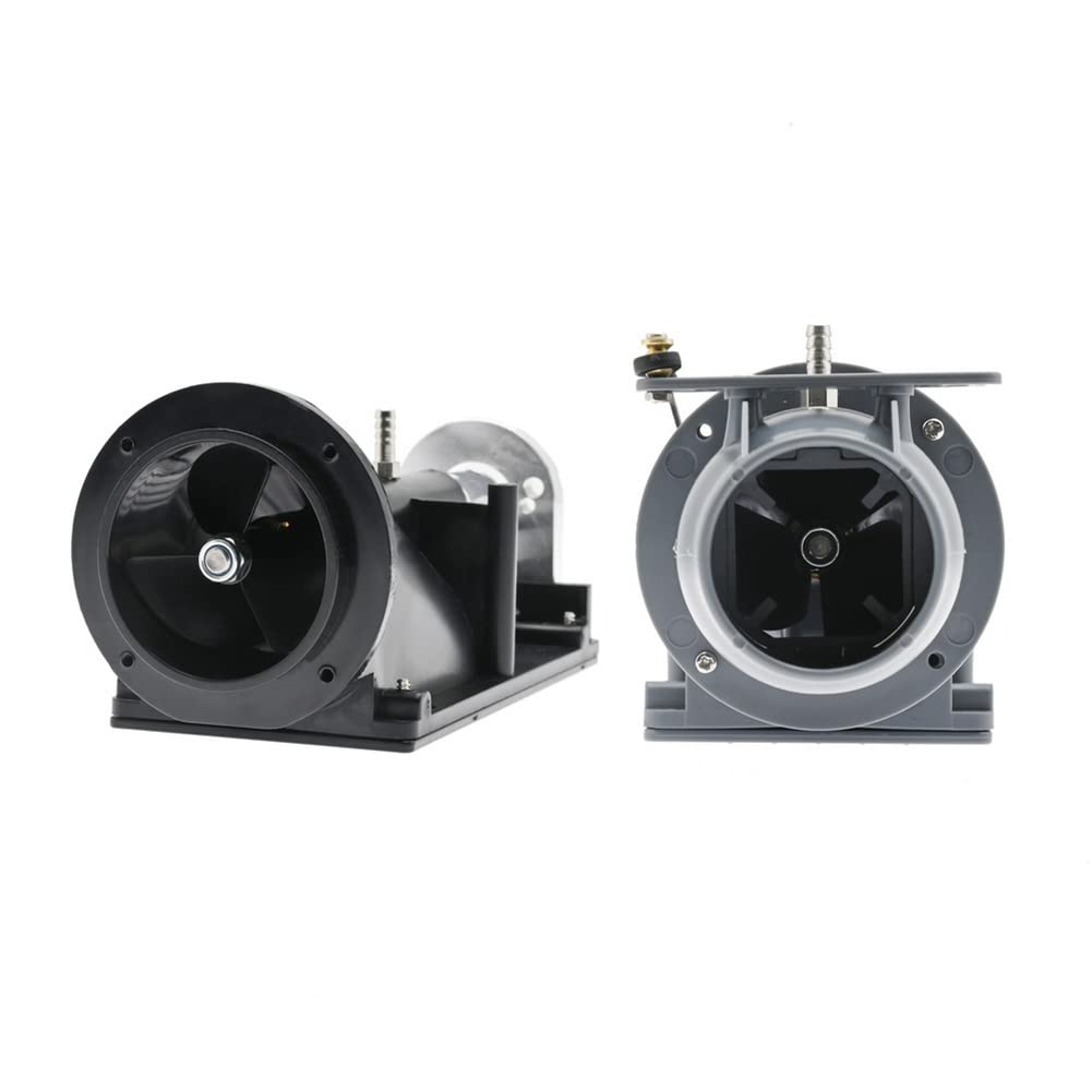 Pompe à jet d'eau 40 mm avec hélice à 3 lames - Moteur Fit 775 - Pour bateau RC Jet - Noir