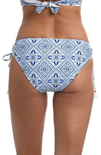 La Blanca Women's Side Tie Hipster Bikini Swimsuit Bottom, Capri Blue//Mediterranean Breeze, 8 #TOP1
