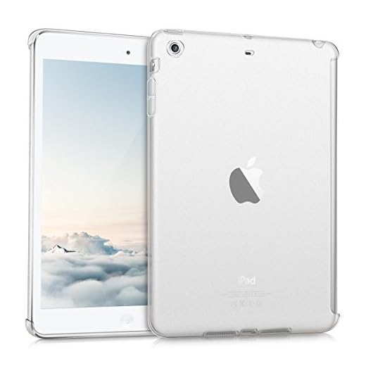 kwmobile skal kompatibel med Apple iPad Mini 2/iPad Mini 3 – surfplatta fodral – flikskal silikon skyddsskal matt transparent