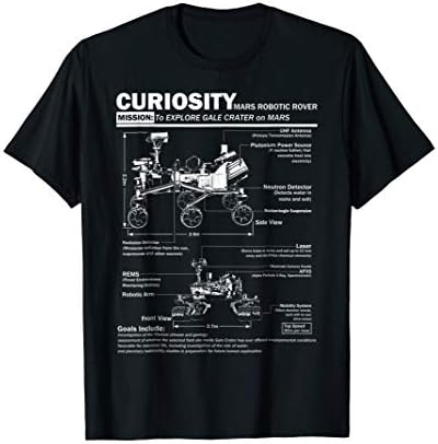 Mars Curiosity Rover NASA t shirt