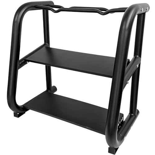 Kettlebell Storage Rack, 2-Tier Weight Racks, Kettlebell Stand, Dumbbell and Kettlebell Rack for Home Gym, Black