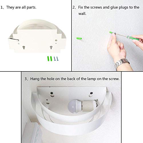 LIGHTESS Modern Sconces 7W Up and Down Wall Lights Hardwired LED Wall Lamp Indoor for Bedroom Hallway, Warm White, 3000K
