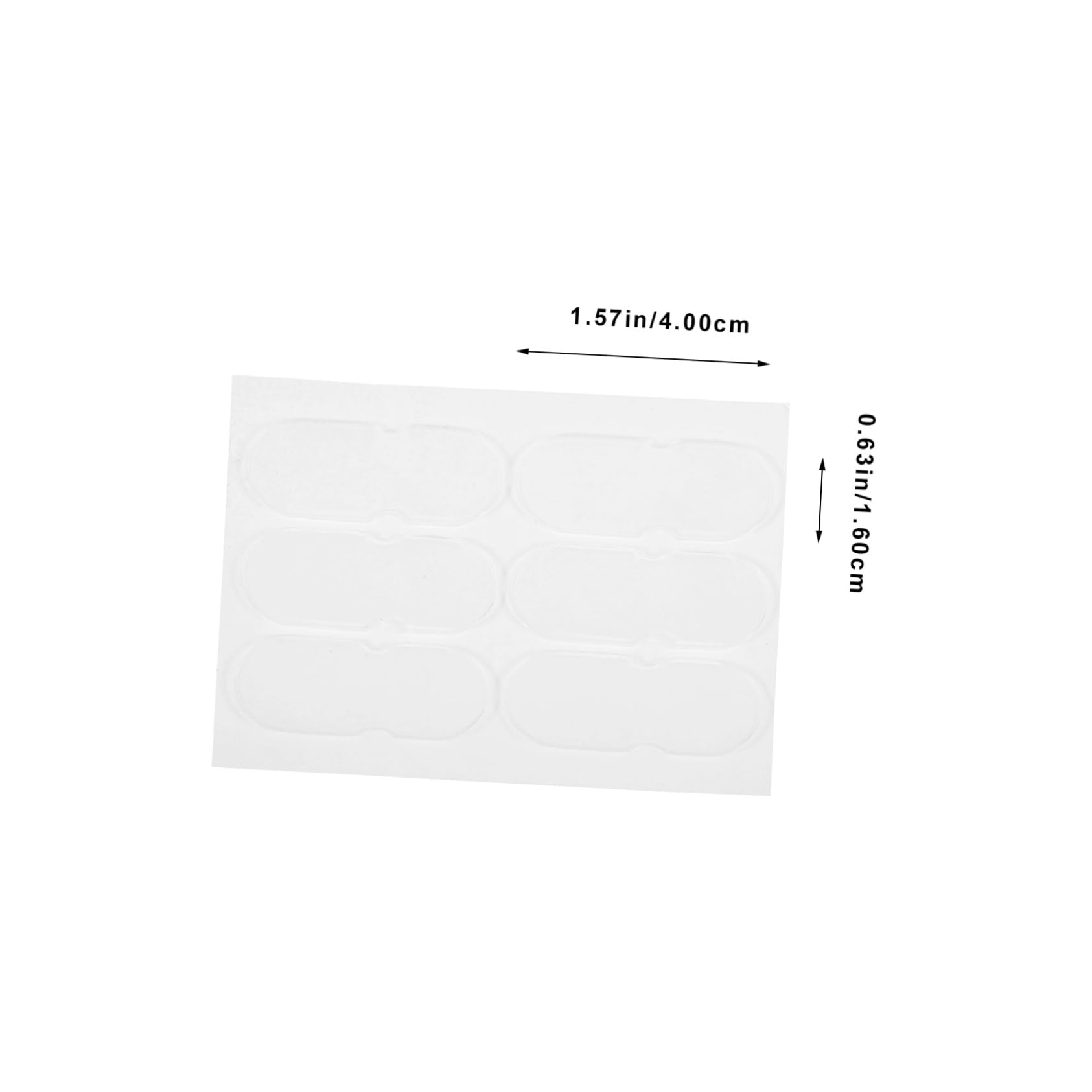 HAPINARY Vertical Ear Patch Correction Tool 60pcs Silicone Ear Tape Ear Support Stickers Ear Patches