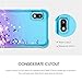 iCoold Samsung Galaxy A10e case,w/Screen Protector[2 Pack],Four-Corner Glitter Bling Floating Quicksand Silicone Slim Non-slip Shockproof Bumper Protective TPU Cover for Girls Women,Teal/Purple