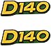 John Deere Original Equipment D140 Model Hood Label (2-Pack) - GX23639