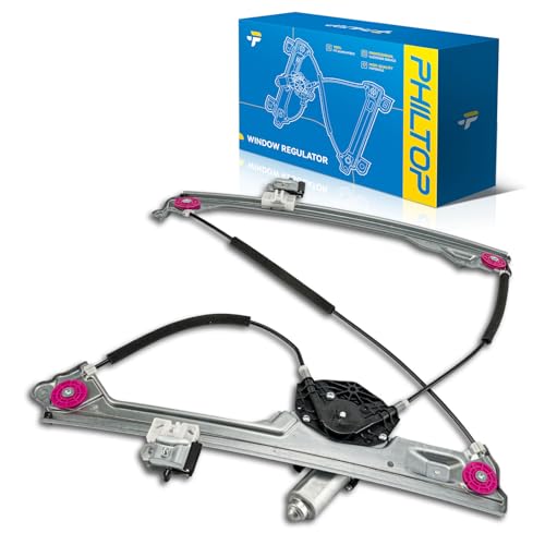 Image of PHILTOP Front Right Power Window Regulator w /Motor for Silverado 1500 14-18