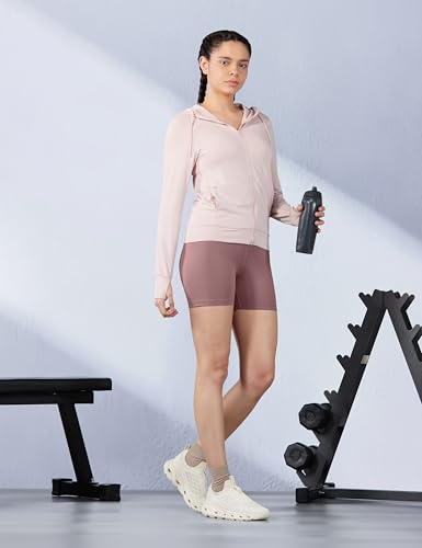 Image of BlissClub Ultimate Shorties Lite | Gym Shorts for Women Workout, Sports Shorts, Swim Shorts and Shapewear for Tummy | High Waist and Back Pocket