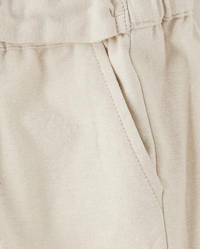 Image of Gymboree,and Toddler Drawstring Linen Pants,Bisquit,18-24 Months
