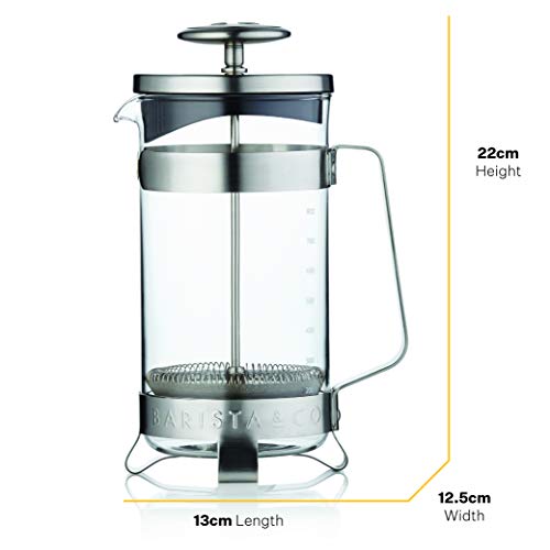 Barista & CD CD Barista & Co-8 Taza Plunge Pot Eléctrico Acero Francés, Vidrio - Imagen 4