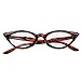 Produktbild Damen Weinlese Katzenaugen Presbyopische Gläser Lesebrillen Katze Auge Vergrößern Lesebrille (Braun, 2.00)