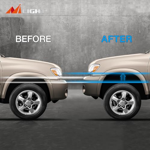 Image of Nilight 2 inch Leveling Lift Kit for Toyota Tundra 1999-2006 2WD /4WD Actual about 1 inch Strut Spacer, Front Raise Suspension Strut Spacers, Tundra leveling kit